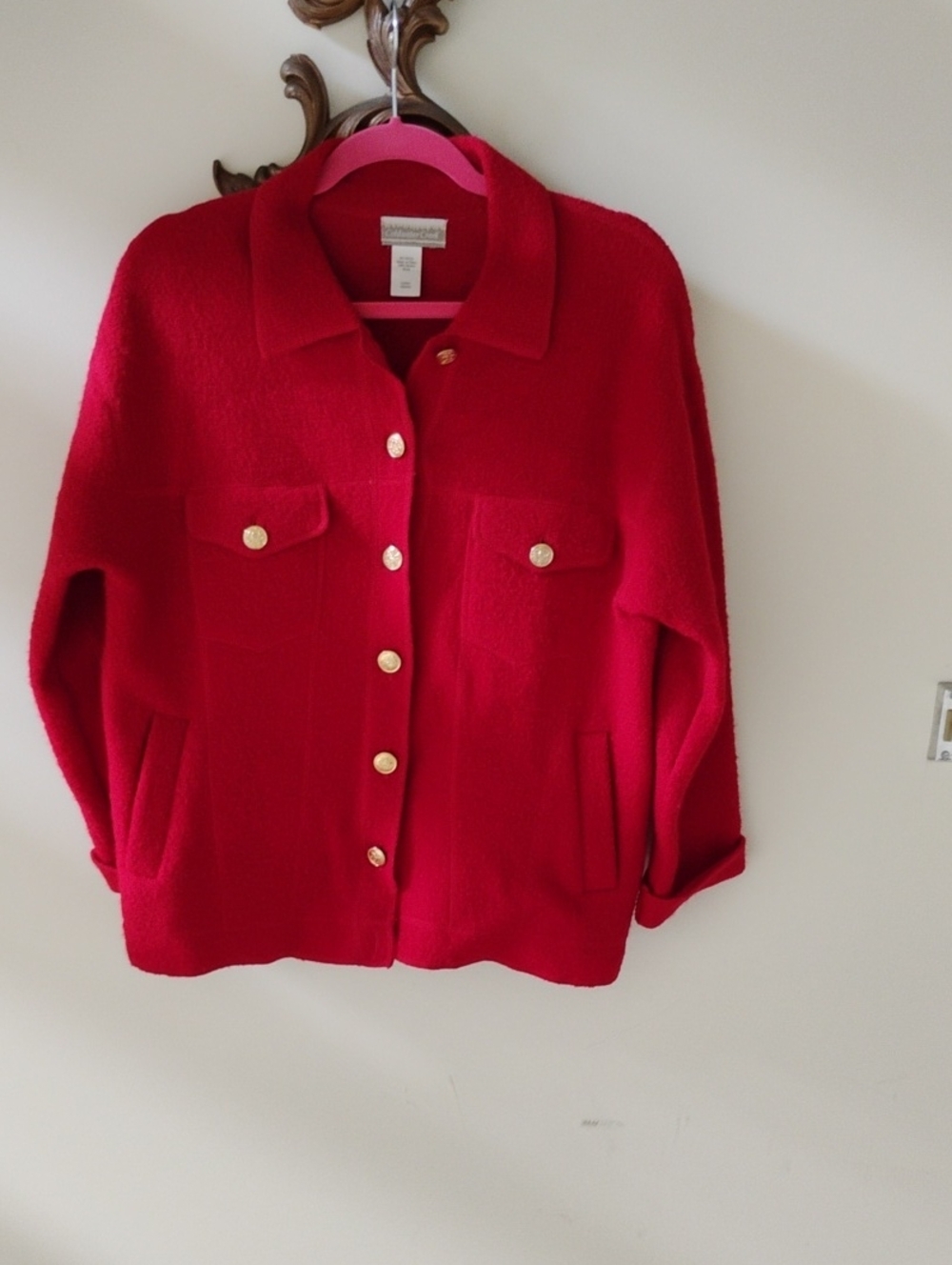 Coldwater Creek Red Wool Jacket